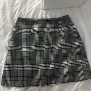 Check Pattern A-Line Mini Skirt